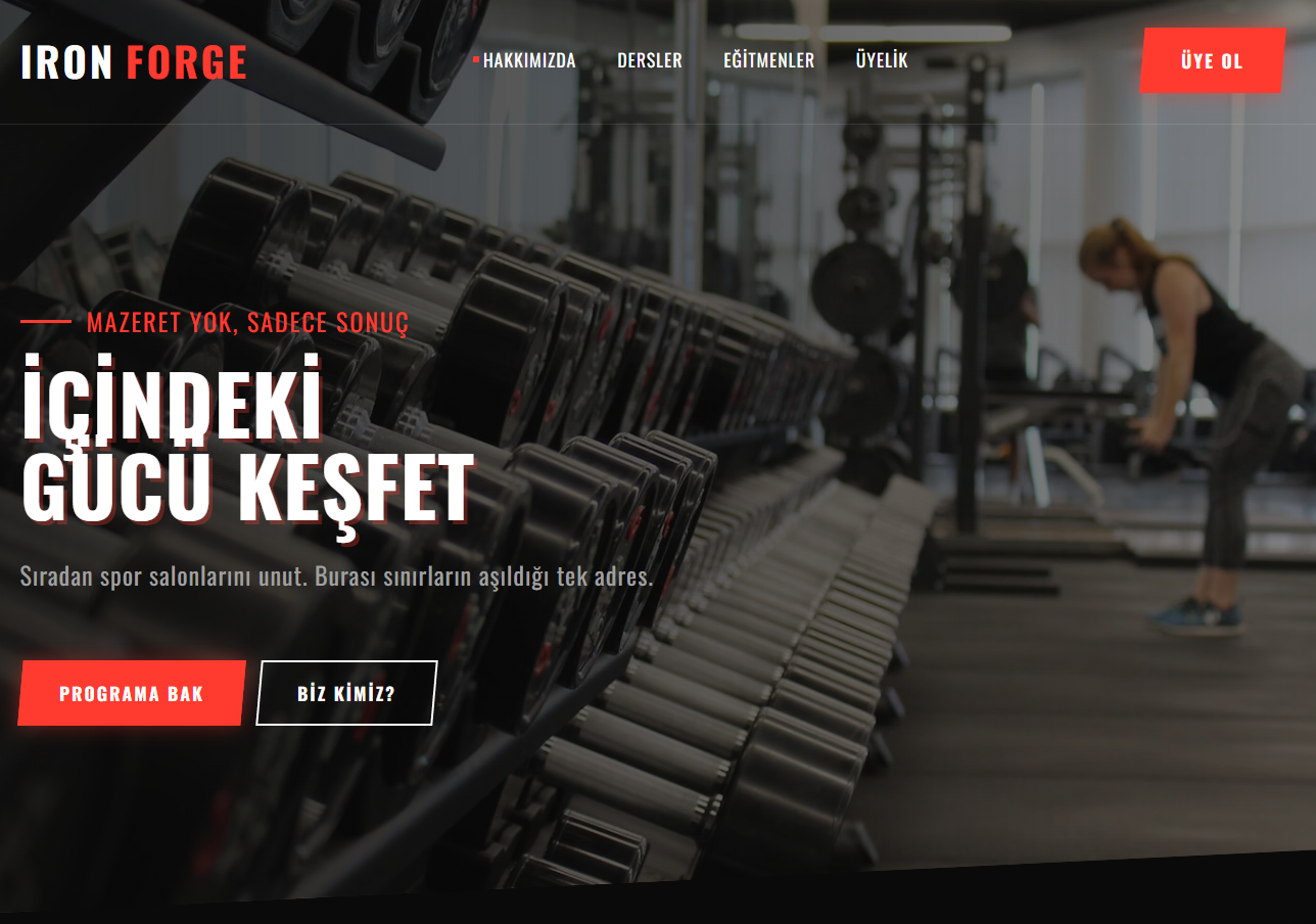 Gym Template Desktop